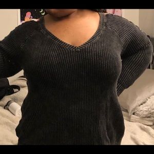 Laced Up Knit Sweater